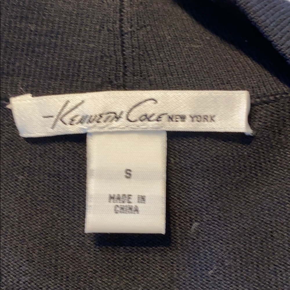 Kenneth Cole Open Front Ruffled Sweater Small - Picture 4 of 6